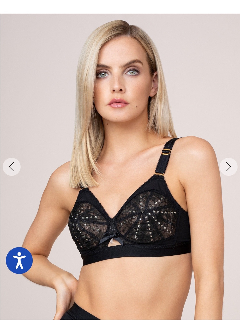 Agent Provocateur franni Black Lace Bralette, High-Waist Garter Set - Picture 12 of 12